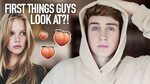 The First Thing Guys See When They Look At A Girl! - YouTube